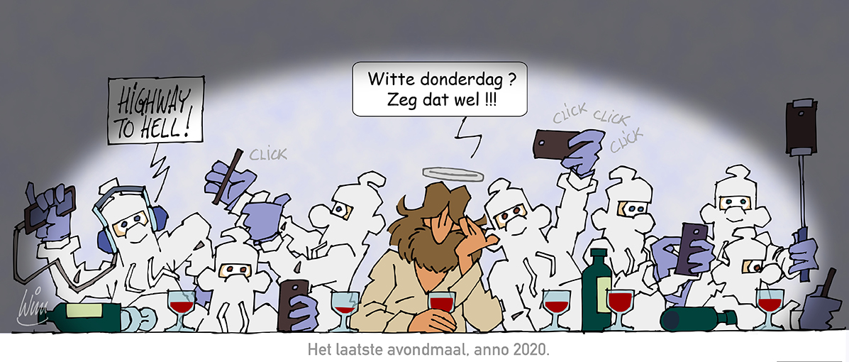 Djeezes - Laatste Avondmaal - getekend door Wim Haazen